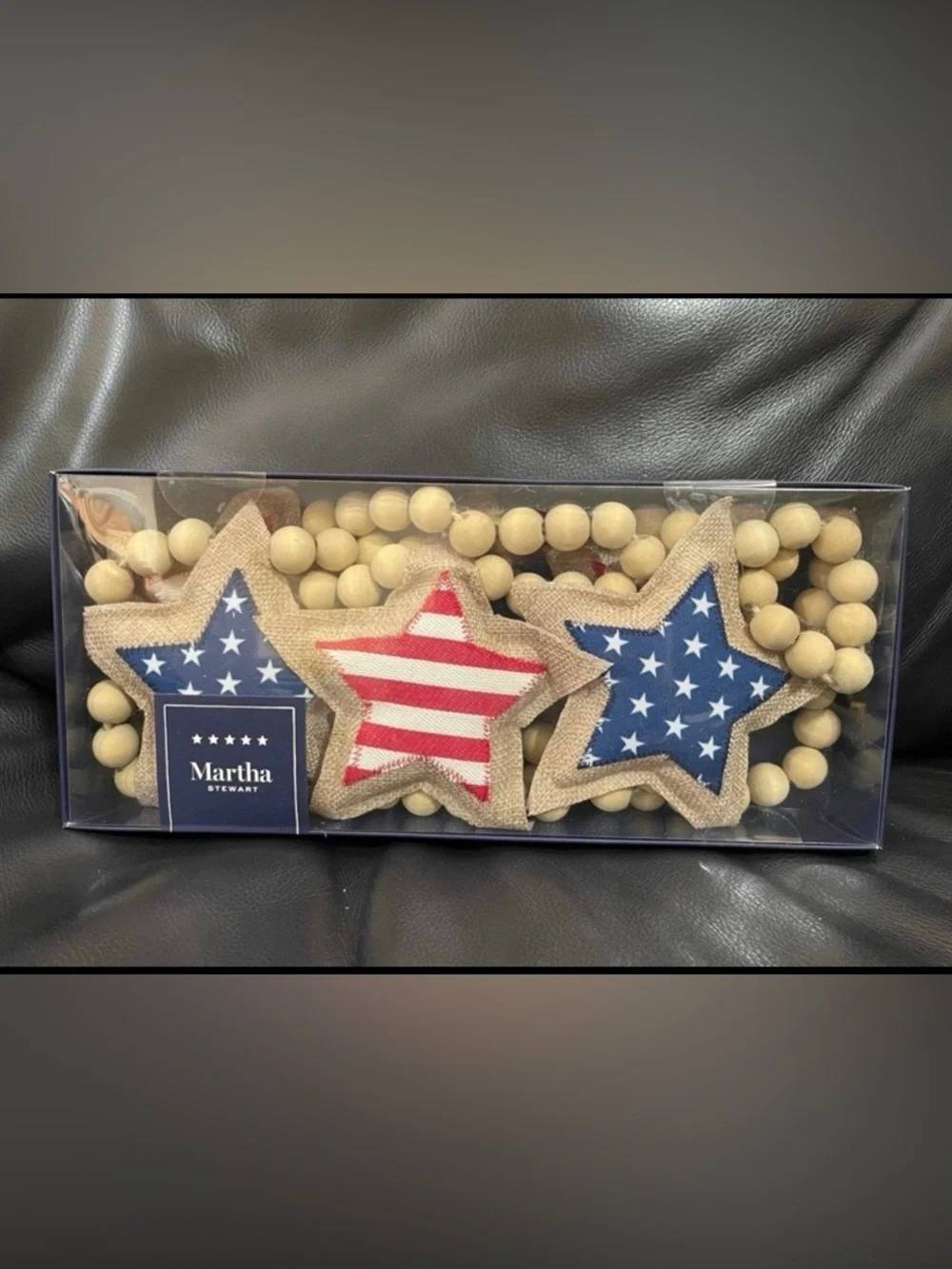 Martha Stewart Patriotic Stars Garland - Patriotic Martha Stewart Stars Garland